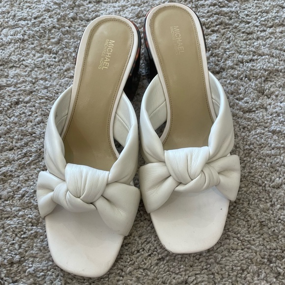 White Tortoise Shell Heels - Picture 1 of 4